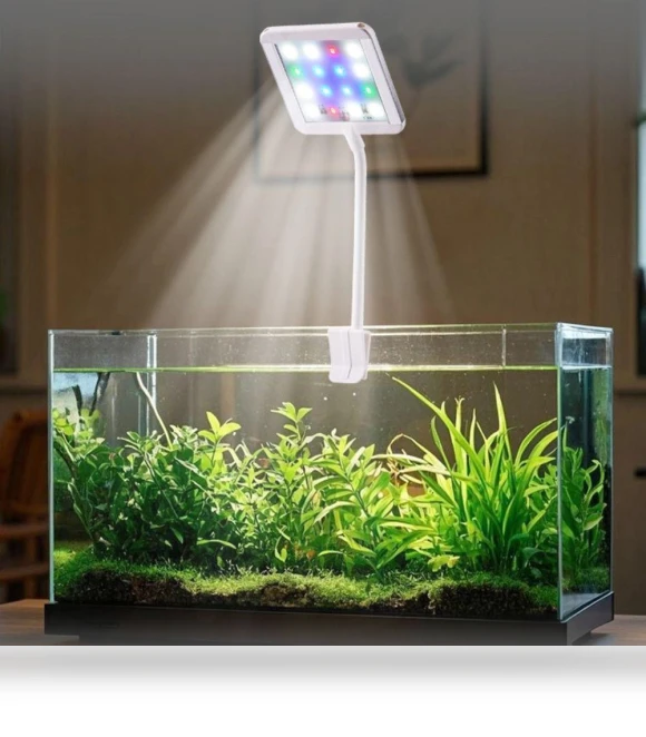 Aquarium LED Clip Light with 360° Rotation — Lights, Jiaqiinfee