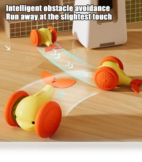 Automatic Moving Cat Toy with Light-Up Wheels — Cat Playthings, Pet park