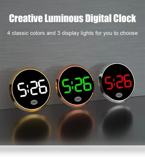 Digital LED Display Touch Watch — Clock, HuidaiAuto
