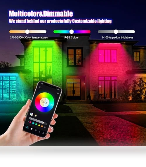 Dimmable Smart Wall Washer Light — Light Bars, Yasotek