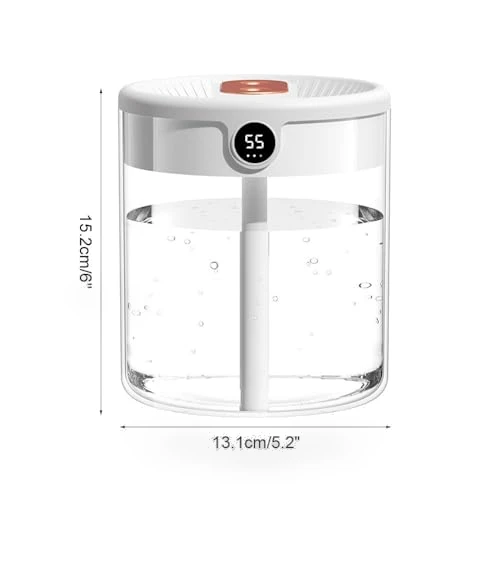 Double Nozzle Cool Mist Humidifier with Night Light — Air Moisturizers, MiOYOOW