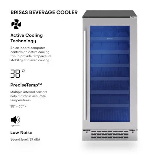 Slim Beverage Fridge — Drink Coolers, Zephyr