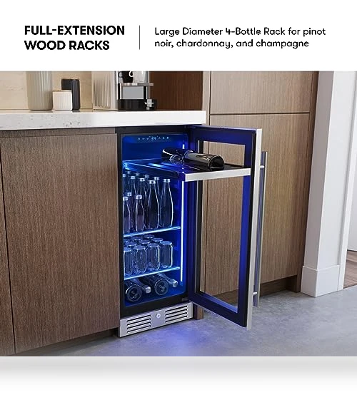 Slim Wine Fridge & Beverage Refrigerator — Wine Storage Solutions, Zephyr