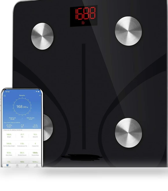 Smart Bluetooth Body Fat Scale — Body Composition Analysis, Discount Domain