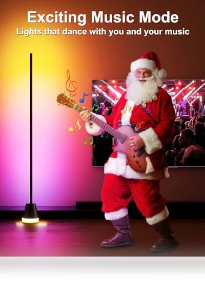 Smart RGB LED Corner Floor Lamp — Standing Lights, Keepsmile