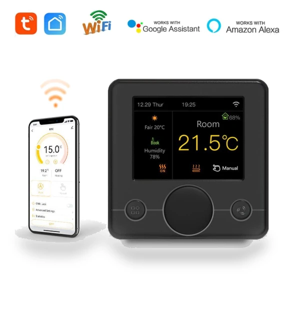 Smart Thermostat with Color Screen — Smart Climate Control, Discount Domain