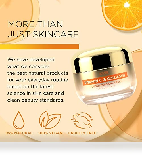 Vitamin C & Collagen Face Moisturizer — Facial Hydration, Azure Cosmetics
