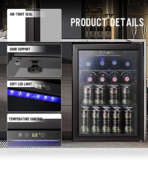 Wine Cooler Cabinet Beverage Refrigerator — Drink Coolers, Antarctic Star