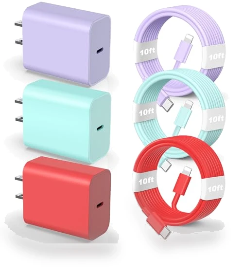 20W Fast Charging Wall Charger with 10 FT USB Lightning Cable — Chargers, Shenzhen Zhengyuhong Electronic Technology Co., Ltd