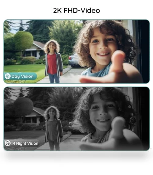 2K HD Wireless Doorbell Camera — Smart Home Security, BOIFUN