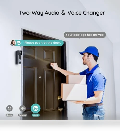 2K HD Wireless Doorbell Camera — Smart Home Security, BOIFUN