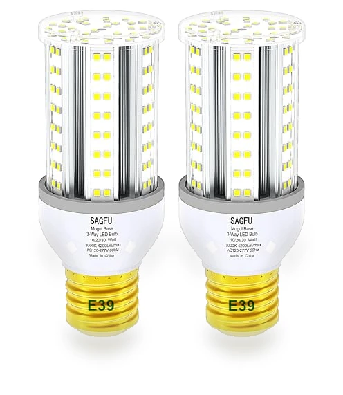 3 Way Light Bulbs E39 Mogul Base — Incandescent, SAGFU
