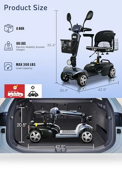 4 Wheel Mobility Scooter — Electric Self-Balancing Scooters, MIHAYO