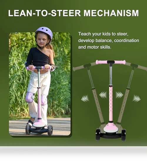 Light-Up Kids Scooter — Balance Bikes, Rahmory