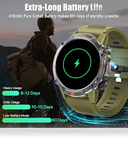 Military Rugged Smart Watch — Smartwatches, WalkerFit