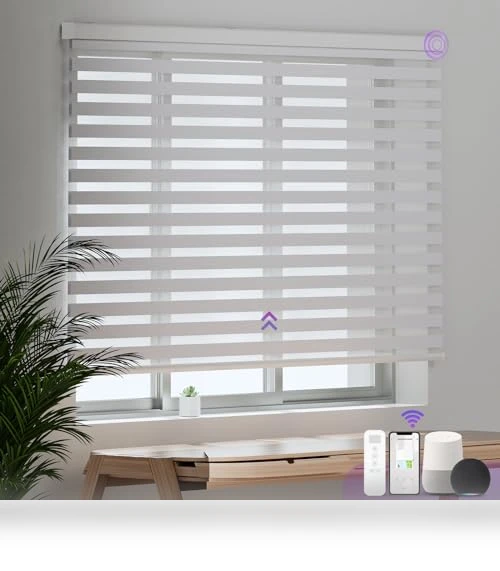 Motorized Zebra Blinds — Smart Home Modules, Astomi