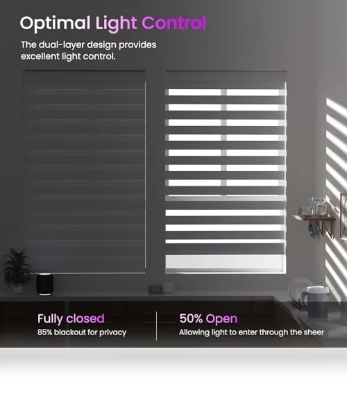 Motorized Zebra Blinds — Smart Home Modules, Astomi