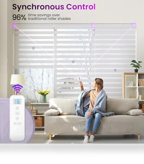 Motorized Zebra Blinds — Smart Home Modules, Astomi