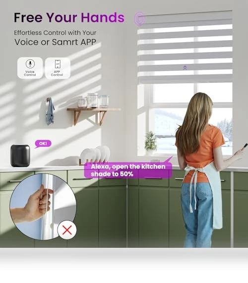 Motorized Zebra Blinds — Smart Home Modules, Astomi