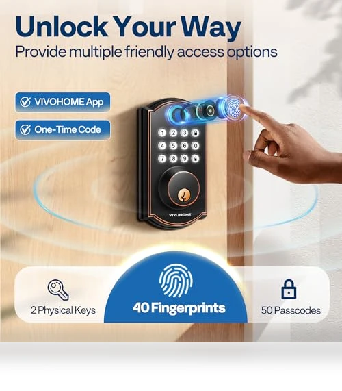 Smart Lock for Front Door — Smart Home Security, VIVOHOME