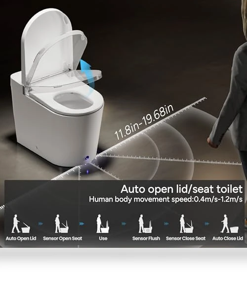 Smart Toilet with Bidet — Lid & Tank Covers, CASTA DIVA