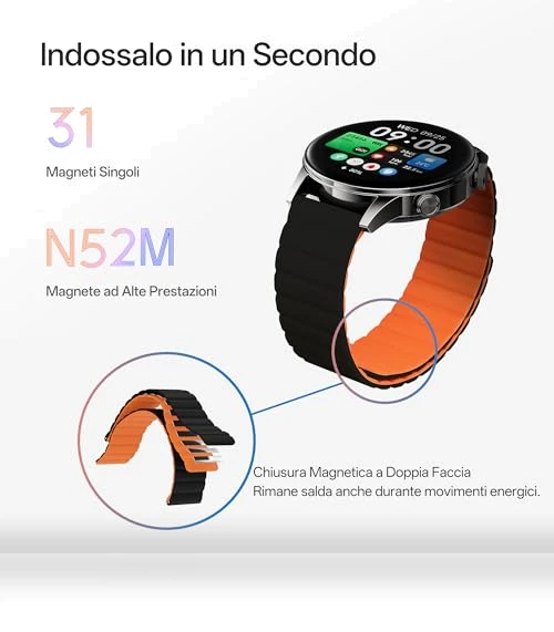 Smartwatch with Magnetic Strap — Smartwatches, Black Shark