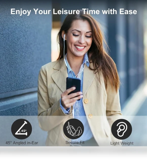Wired Earbuds with Microphone — In-Ear Headphones, Mutsrd