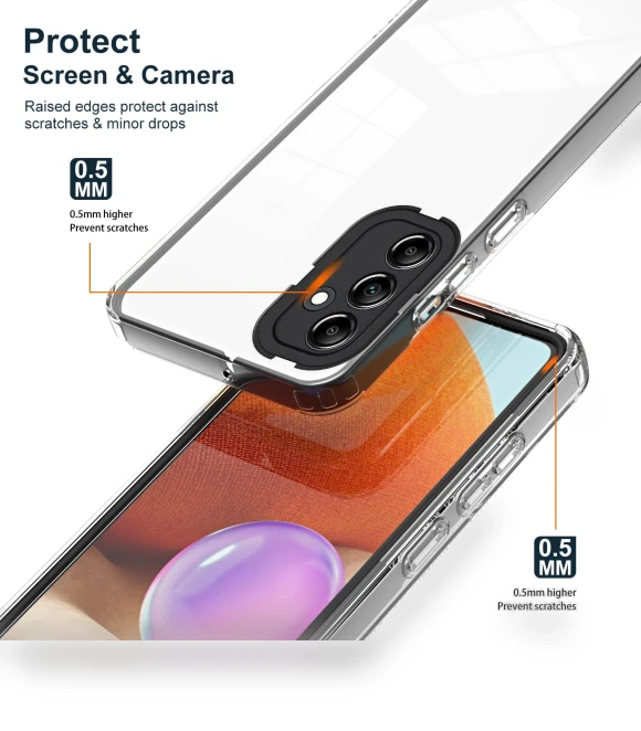 3-in-1 Transparent Back Cover Anti-scratch Phone Case — Screen Protectors, Smartwatch 2025