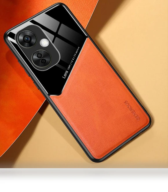Back Shell PU Leather Coated Phone Case with Car Mount Metal Sheet — Phone Accessories, Smartwatch 2025