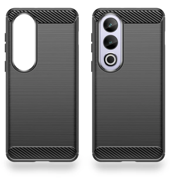 Carbon Fiber Texture Brushed TPU Phone Back Cover — Basic Cases, Smartwatch 2025
