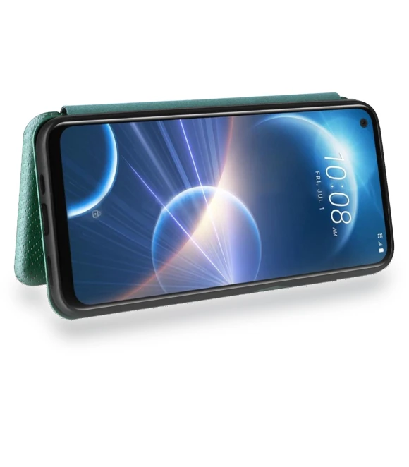 Card Holder Carbon Fiber Texture PU Leather Case Stand Phone Cover — Phone Accessories, Smartwatch 2025