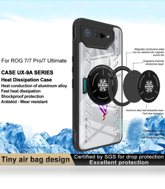 Clear PC+TPU Heat Dissipation Phone Shell — Mobile Devices & Accessories, IMAK