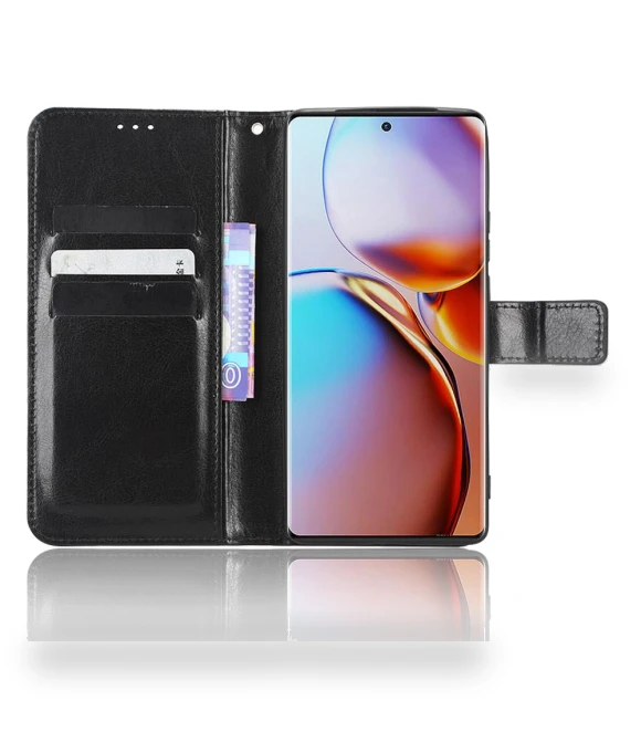 Crazy Horse Texture Magnetic Flip Wallet Stand Phone Case — Flip Cases, Smartwatch 2025