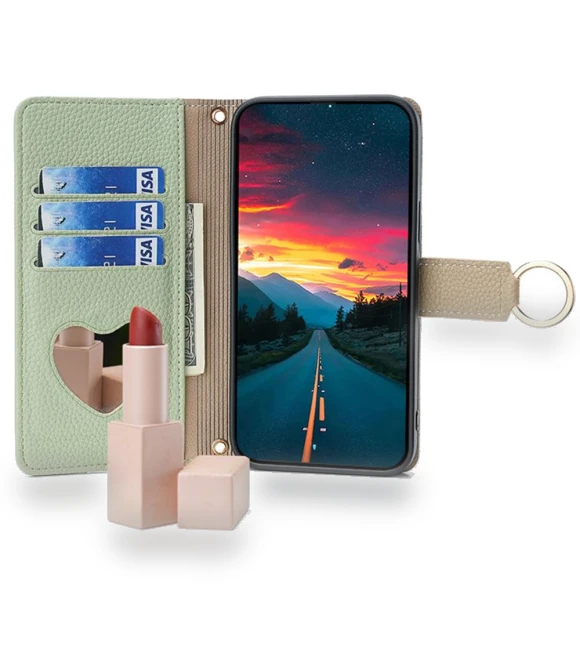 Crossbody Case Zipper Pocket Phone Cover with Makeup Mirror — Phone Accessories, Smartwatch 2025