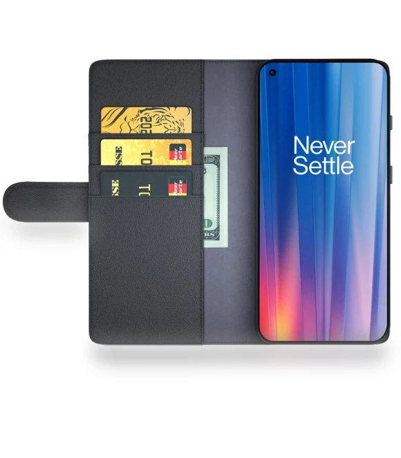 Genuine Split Leather Phone Cover with Wallet Stand — Basic Cases, Smartwatch 2025