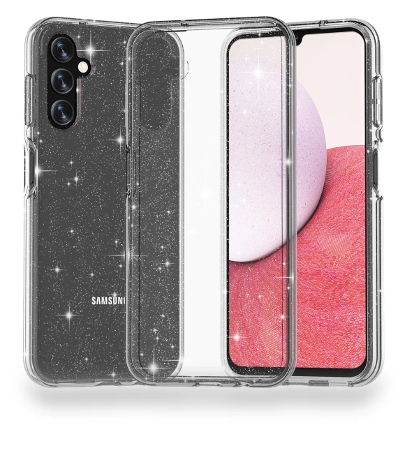 Glittery Powder Soft TPU+Hard PC Protective Phone Case — Back Covers, Smartwatch 2025