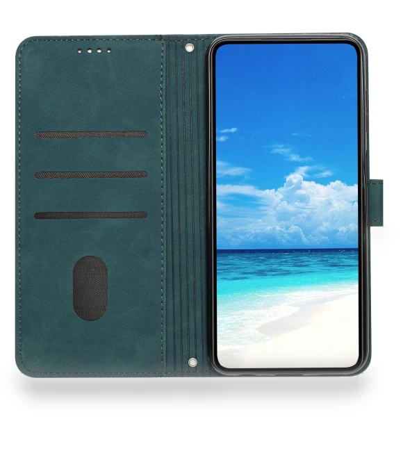 Heart Shape Imprinted Skin-touch PU Leather Stand Wallet Phone Case — Phone Accessories, Smartwatch 2025