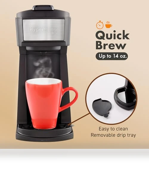 HyperChiller Iced/Hot Coffee Maker — Coffee & Espresso Combos, Elite Gourmet