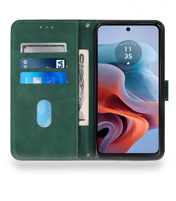 Leather Case with Hand Strap Wallet Stand — Phone Accessories, Smartwatch 2025