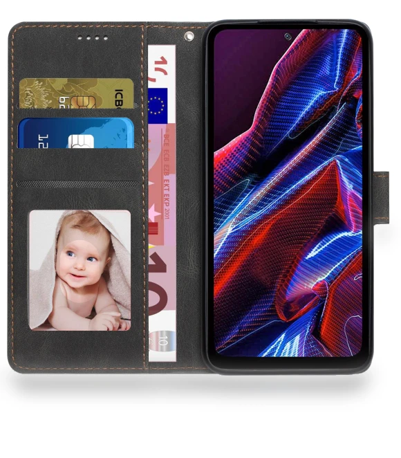 Leather Phone Case Stand Wallet Cover with Strap — Phone Accessories, Smartwatch 2025