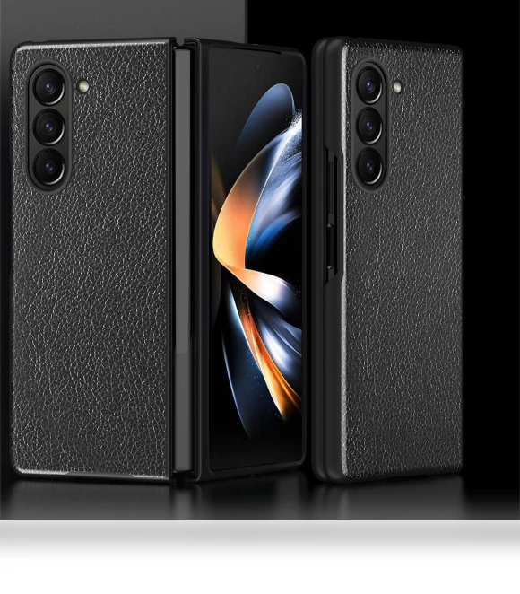 Litchi Texture PU Leather Coated PC Phone Cover — Phone Accessories, Smartwatch 2025