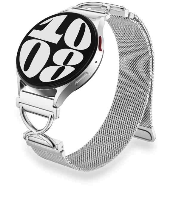Magnetic Stainless Steel Milanese Strap with X-Shaped Connector — Smartwatches, Smartwatch 2025