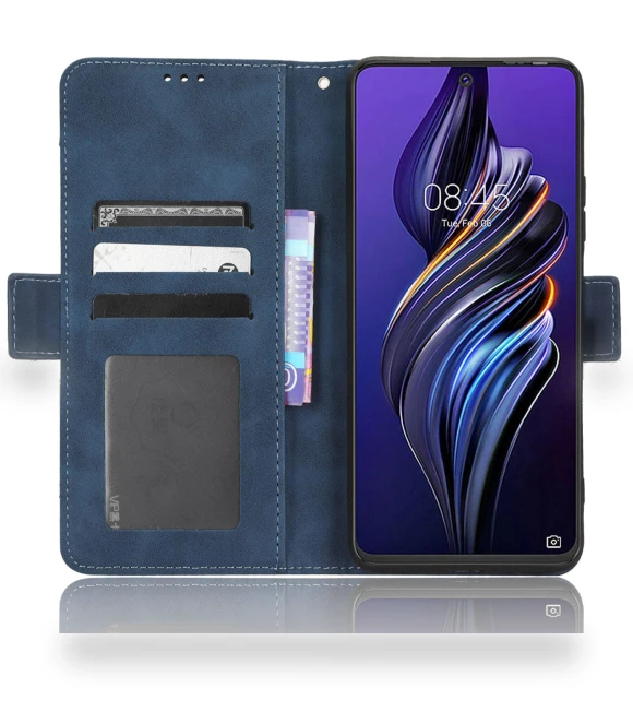 Multiple Card Slots Fully Wrapped PU Leather Flip Stand Wallet Case — Flip Cases, Smartwatch 2025