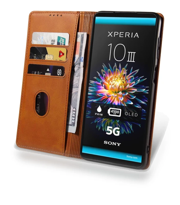 PU Leather Business Phone Case Wallet Stand — Flip Cases, Smartwatch 2025