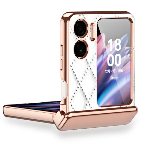PU Leather Coated PC Anti-drop Phone Case with Magnetic Hinge Cover — Flip Cases, Smartwatch 2025