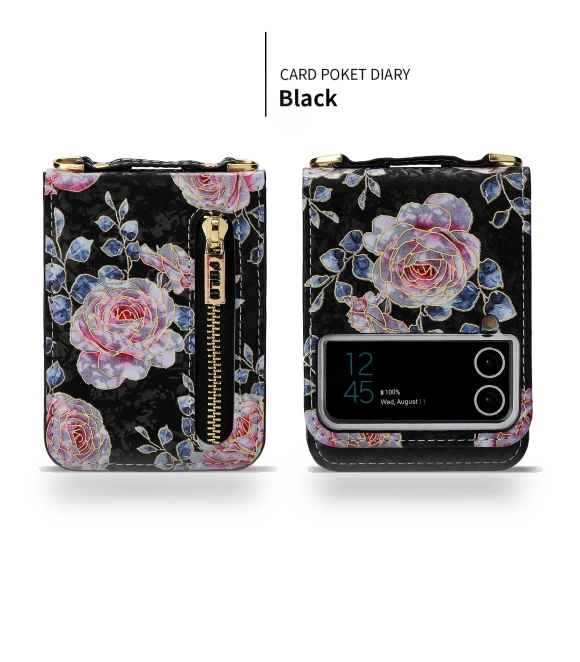 PU Leather Kickstand Phone Case with Card Holder — Flip Cases, POLA