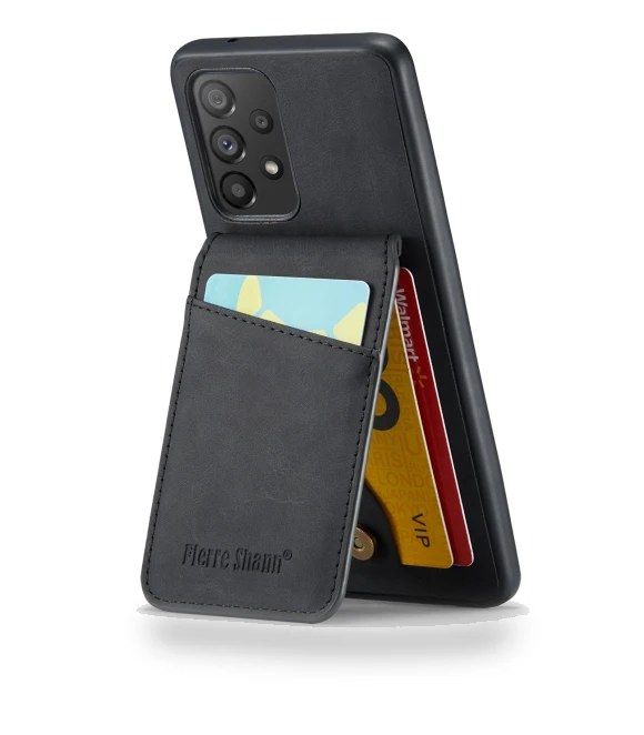 PU Leather+TPU Kickstand Shell RFID Blocking Card Holder Phone Case — Phone Accessories, Smartwatch 2025