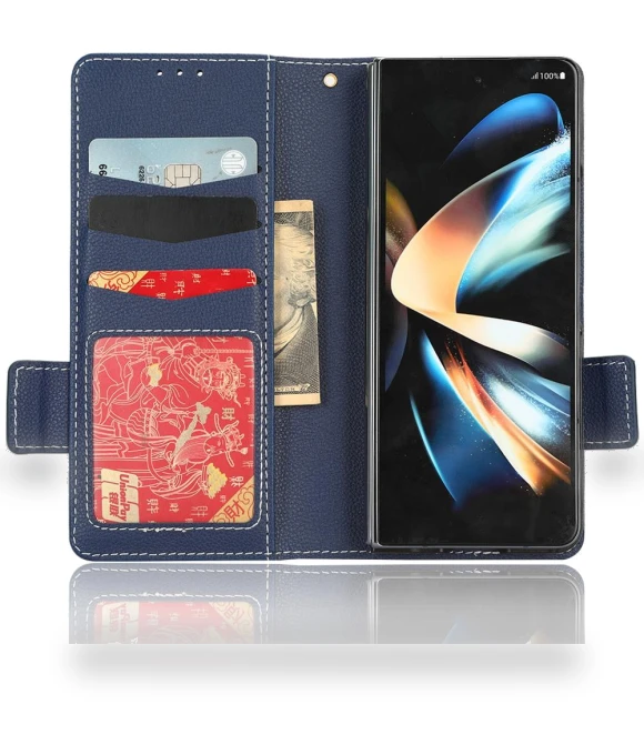 PU Leather Wallet Case with Stand and Pen Holder — Phone Accessories, Smartwatch 2025