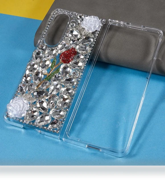 Rhinestone Decor Phone Case — Phone Charms, Smartwatch 2025