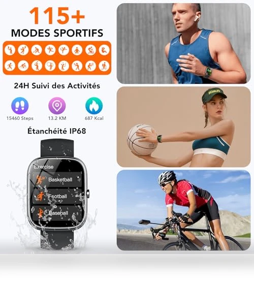 Smart Watch with Heart Rate Monitor — Smartwatches, taopodo